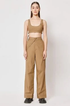 Two Point Two Brown Relaxed Fit Pants