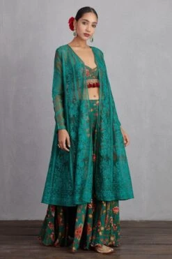Torani Sheesham Mehreen Sharara Set