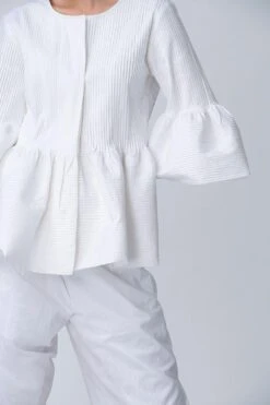 Rajesh Pratap Singh Jaesari Peplum Pleated Jacket -Inca Style Shop 7fl 102 3