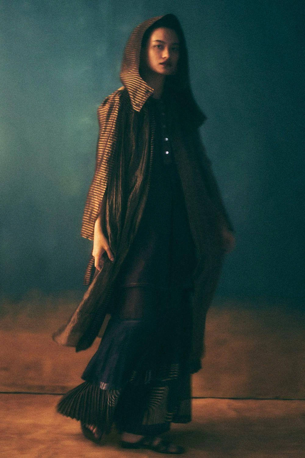 Urvashi Kaur Umber Collared Overlay 1 Urvashi Kaur Umber Collared Overlay