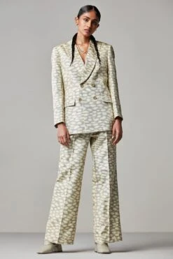 Alamelu Handloom Ikat Raw Silk Blazer