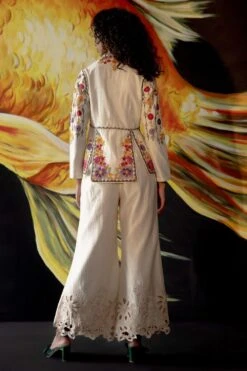 Chandrima Ivory Cutwork Bell Bottoms -Inca Style Shop ch1239 3