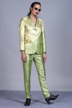 Hemang Agrawal Jagat Gold-silver Brocade Jacket