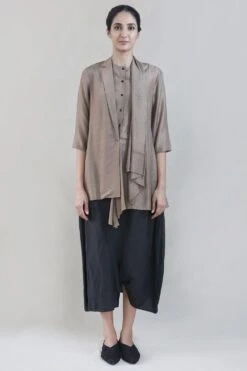 Kantha Embroidered Asymmetric Blazer Top -Inca Style Shop int ss20 d1 37 3