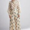 KoAi Cream Polka Dotted Pants