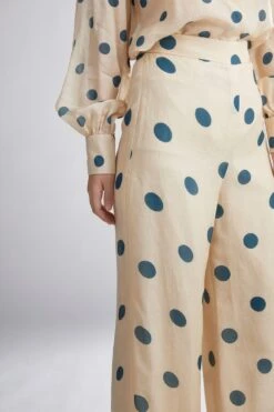 KoAi Cream Polka Dotted Pants -Inca Style Shop kofw20061 4