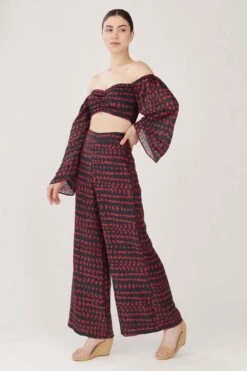 KoAi Abstract Printed High Waisted Pants