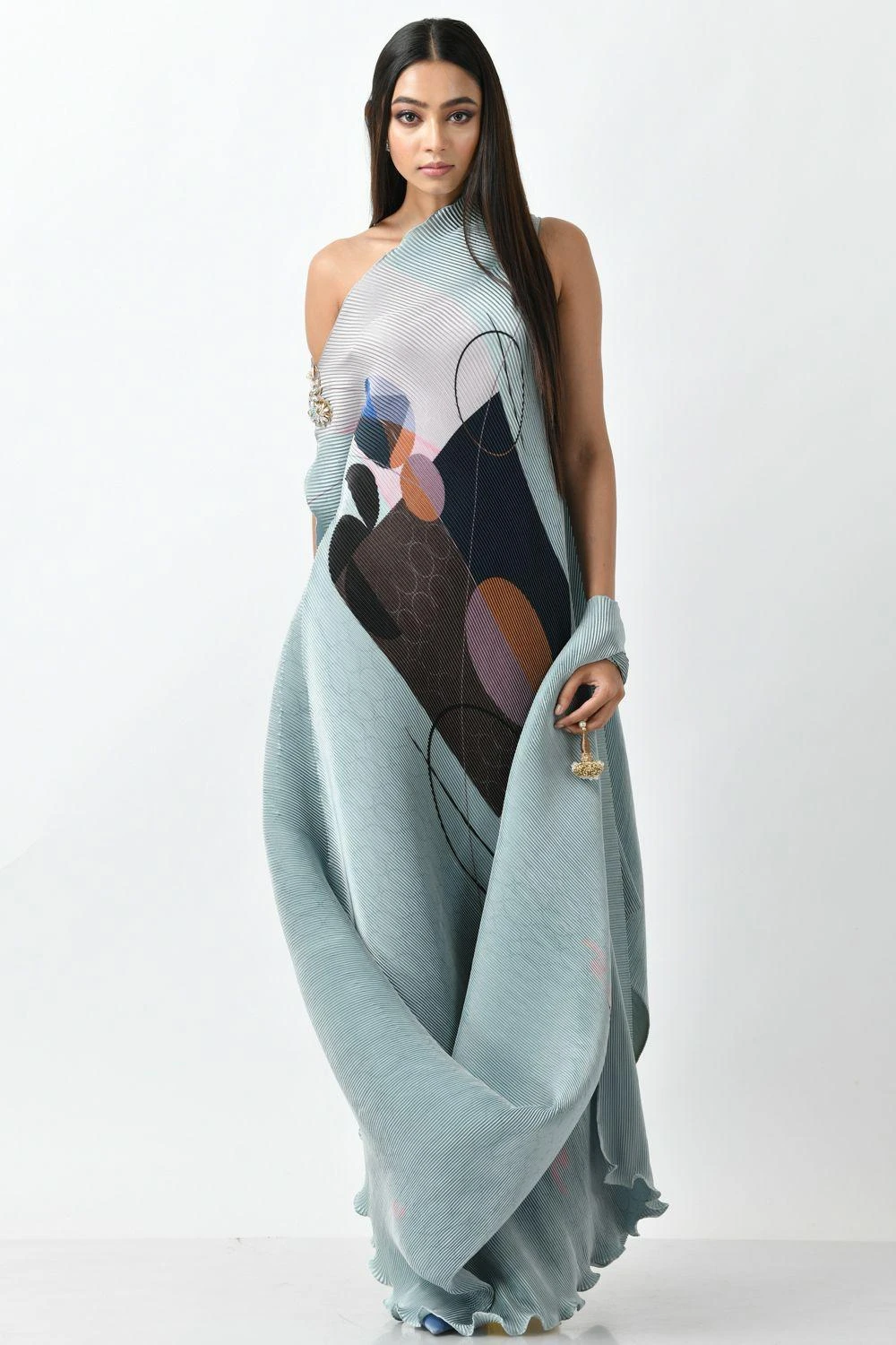 Kiran Uttam Ghosh Yellow Pleated Wide Leg Pants 1 Kiran Uttam Ghosh Yellow Pleated Wide Leg Pants