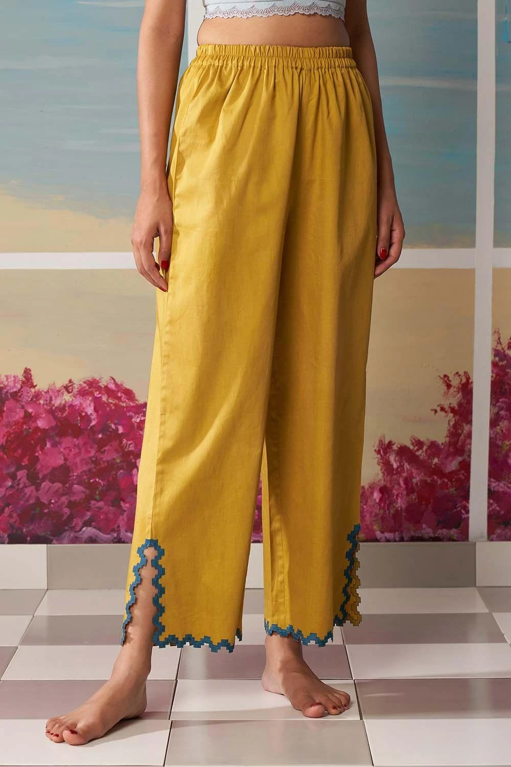 Ikai Mustard Palazzos 1 Ikai Mustard Palazzos