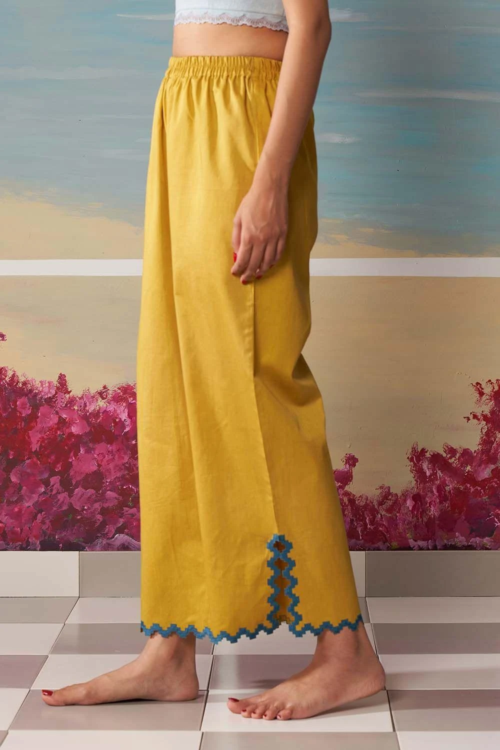 Ikai Mustard Palazzos 2 Ikai Mustard Palazzos - Image 2