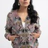 PS Pret By Payal Singhal Pink Printed Bomber Jacket