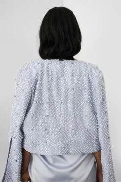 431-88 By Shweta Kapur Ice Blue Flared Sleeves Jacket -Inca Style Shop regentja1 3