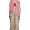 Siddhartha Bansal Pink & Green Embellished Shrug