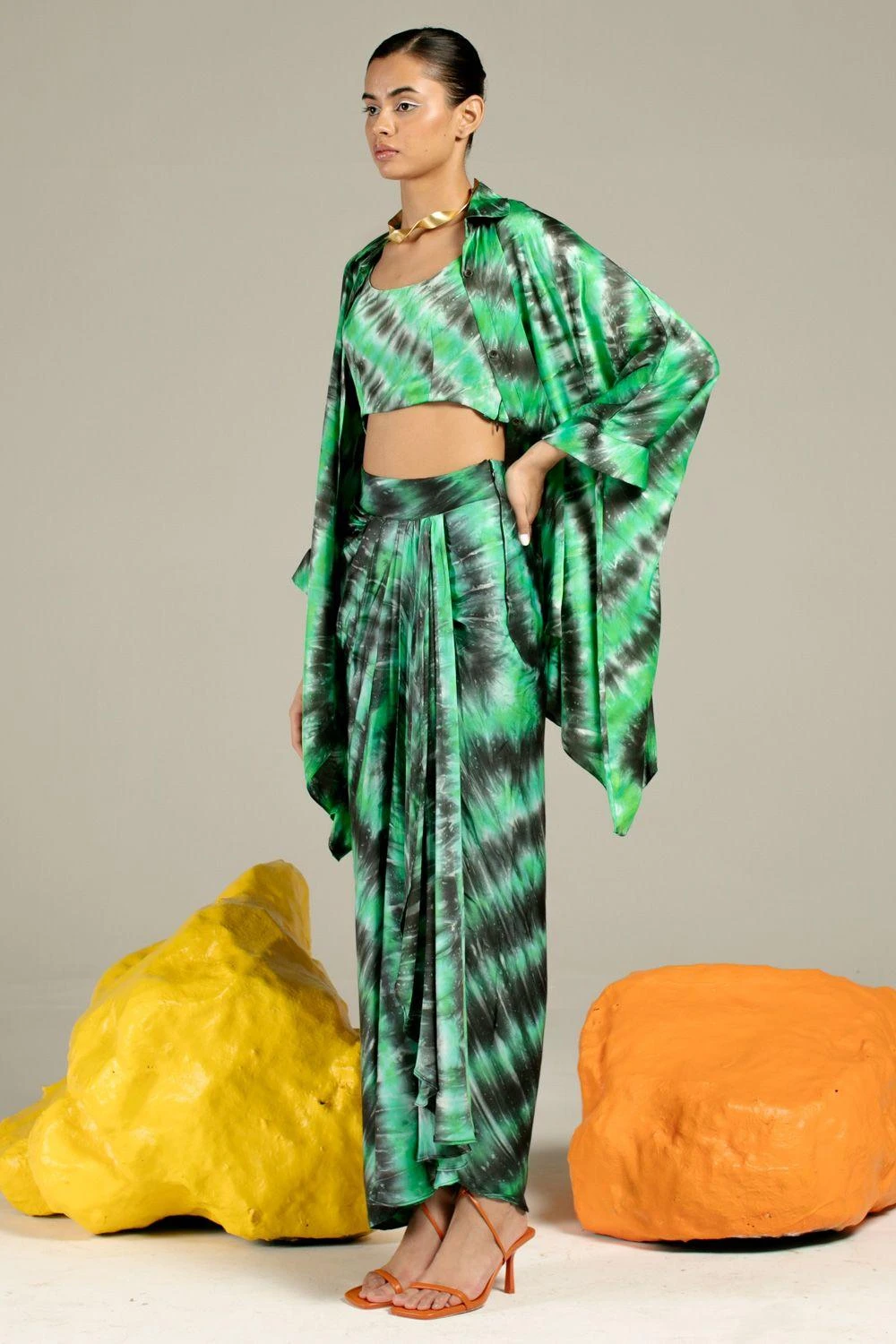 Studio RIGU Jaipur Tie & Dye Kimono 2 Studio RIGU Jaipur Tie & Dye Kimono - Image 2