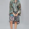 YAVI Abstract Silk Jacket